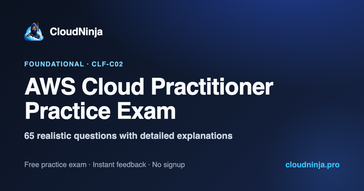 AWS Cloud Practitioner (CLF-C02) Cheat Sheet — Free PDF | CloudNinja
