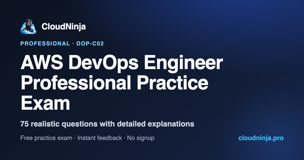 AWS DevOps Engineer Professional (DOP-C02) Cheat Sheet — Free PDF ...