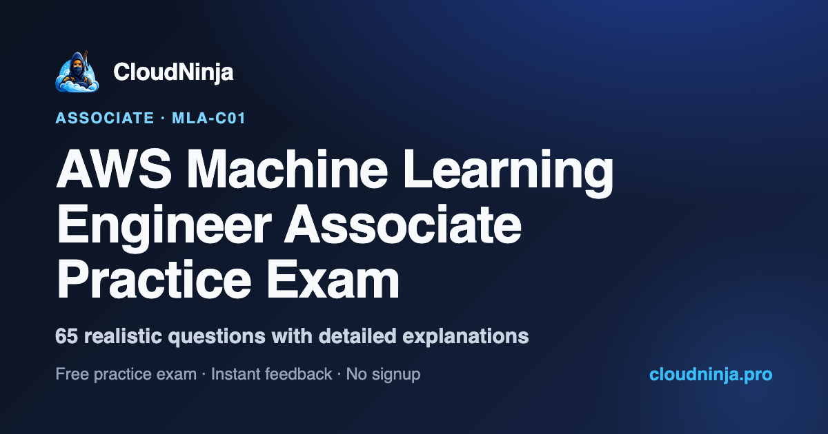 AWS Machine Learning Engineer Associate (MLA-C01) Cheat Sheet — Free ...