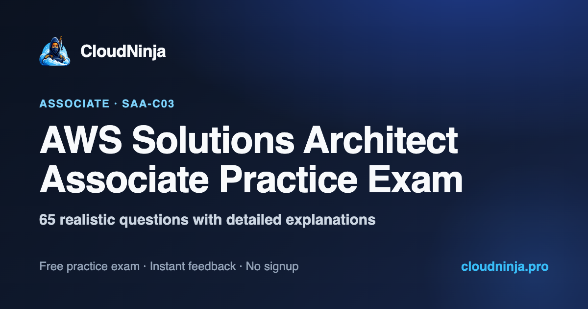 AWS SAA-C03 Solutions Architect Associate Practice Exam | Free Test